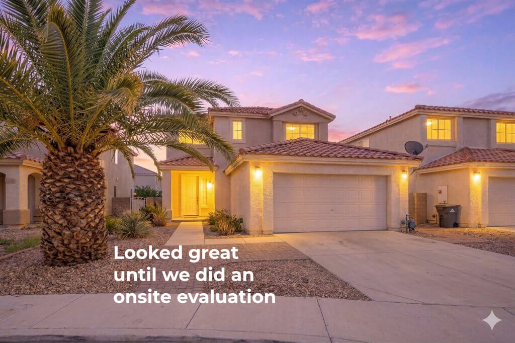 Branded featured image for a Las Vegas rental property case study about rejecting a good-looking investment property after tenant-focused evaluation